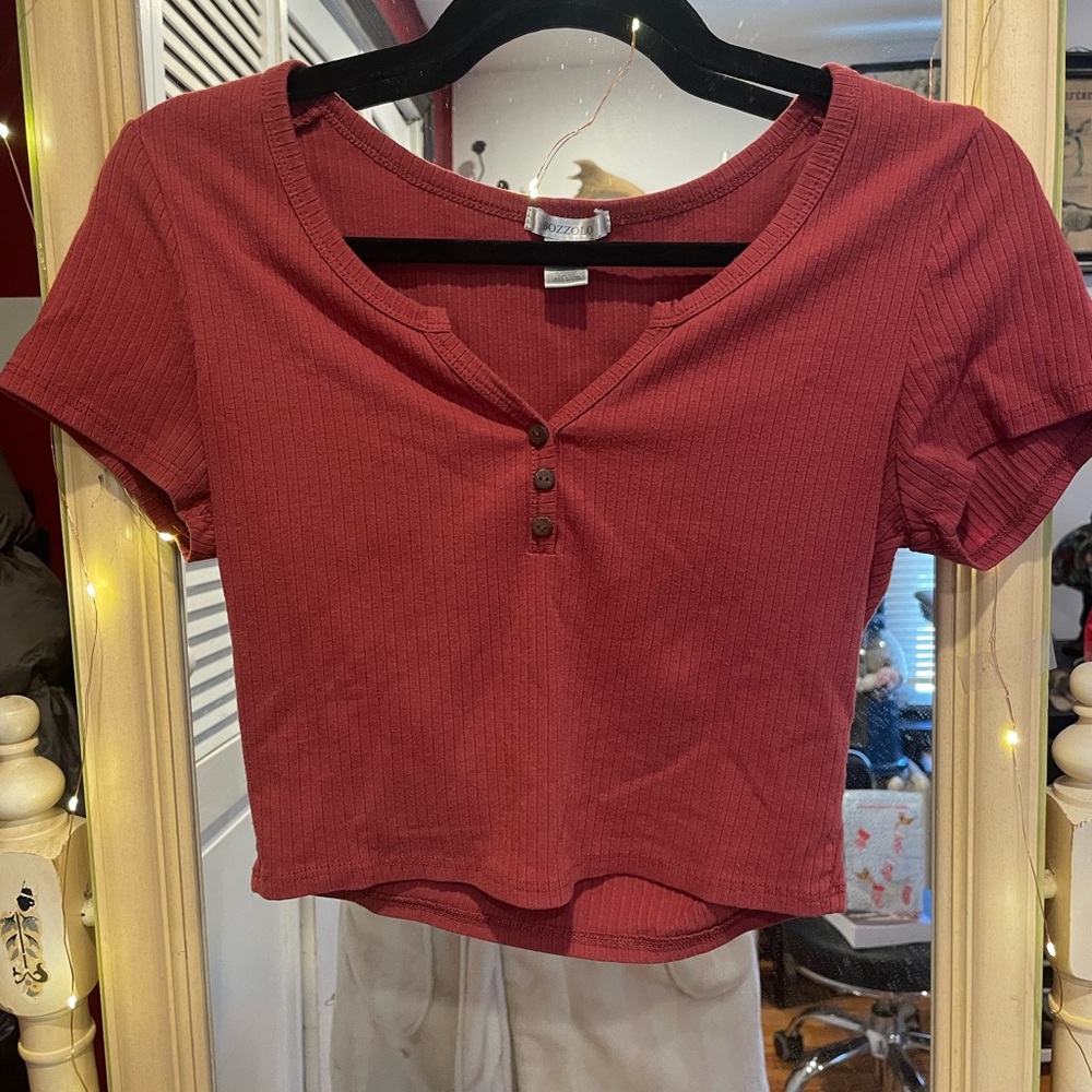 Bozzolo Ribbed Crop Top